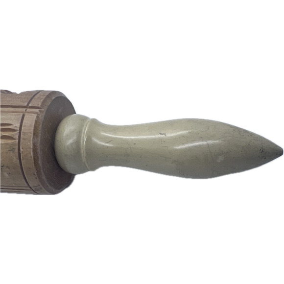 Vintage Springerle Wooden Cookie Press Rolling Pin Various Designs USA - Picture 7 of 7